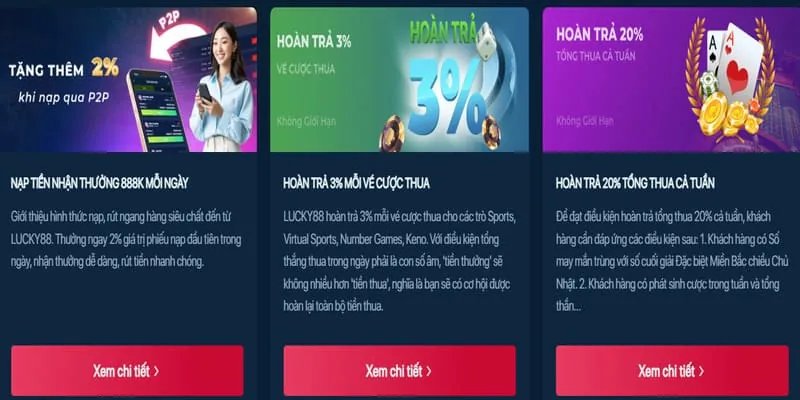Banner khuyến mãi hoàn trả casino link bóng 88